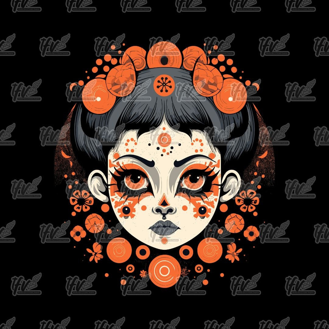 Fiery Lady Clip Art
