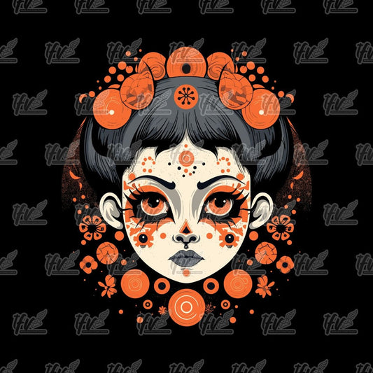 Fiery Lady Clip Art