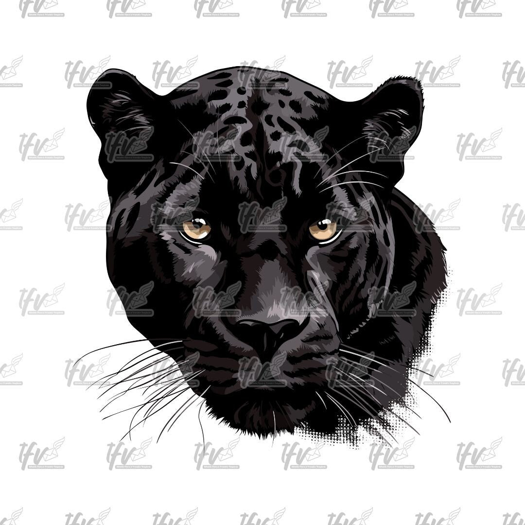 Spotted Panther Clip Art