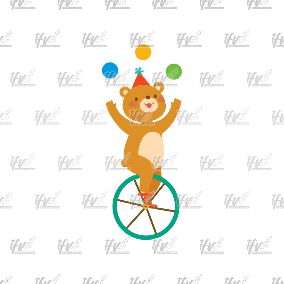 Circus Bear Clip Art