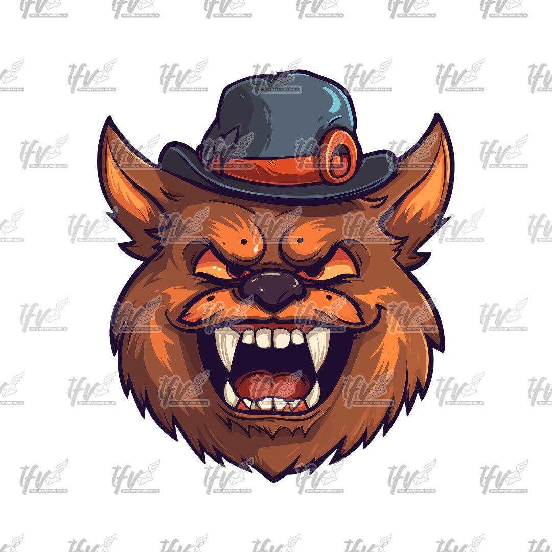 Cute Halloween Clipart, Monster Clipart, Halloween PNG, Monster Vector Art, Monster Cartoon, Halloween Bear Character, Sublimation, Clip Art