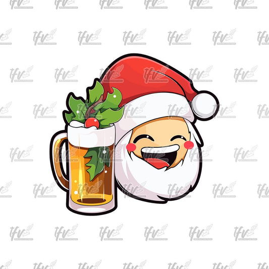 Sippin Santa Clip Art