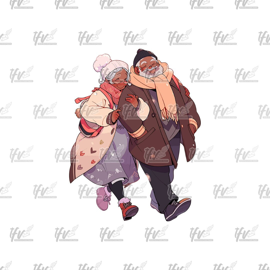 Christmas Couple Clip Art