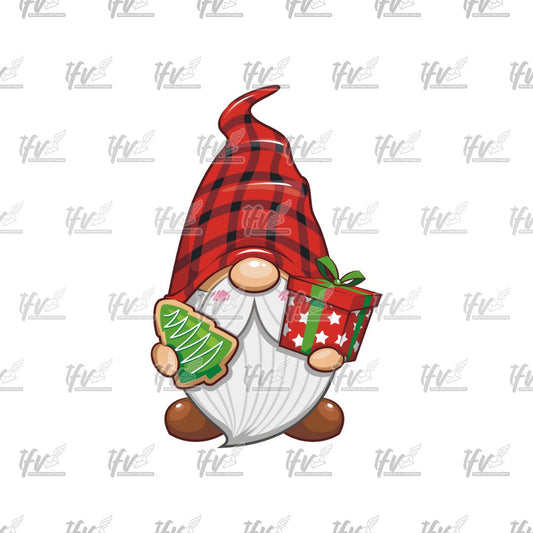 Christmas Gnome, Cute Clipart, Gnome Clip Art, Holiday, Christmas Clipart, PNG, Vector Art, Cartoon, Christmas Cookie, Sublimation, Clip Art