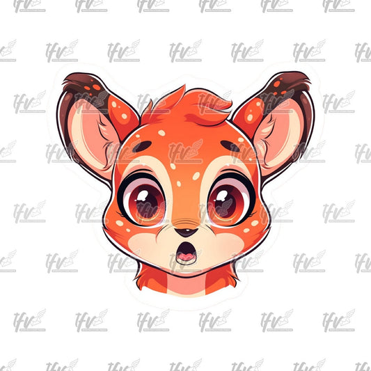 Christmas Reindeer, Bambi PNG, Vector Art, Cartoon, Rudolph Clipart, Christmas Clipart, Christmas Sublimation, Clip Art, Deer Design