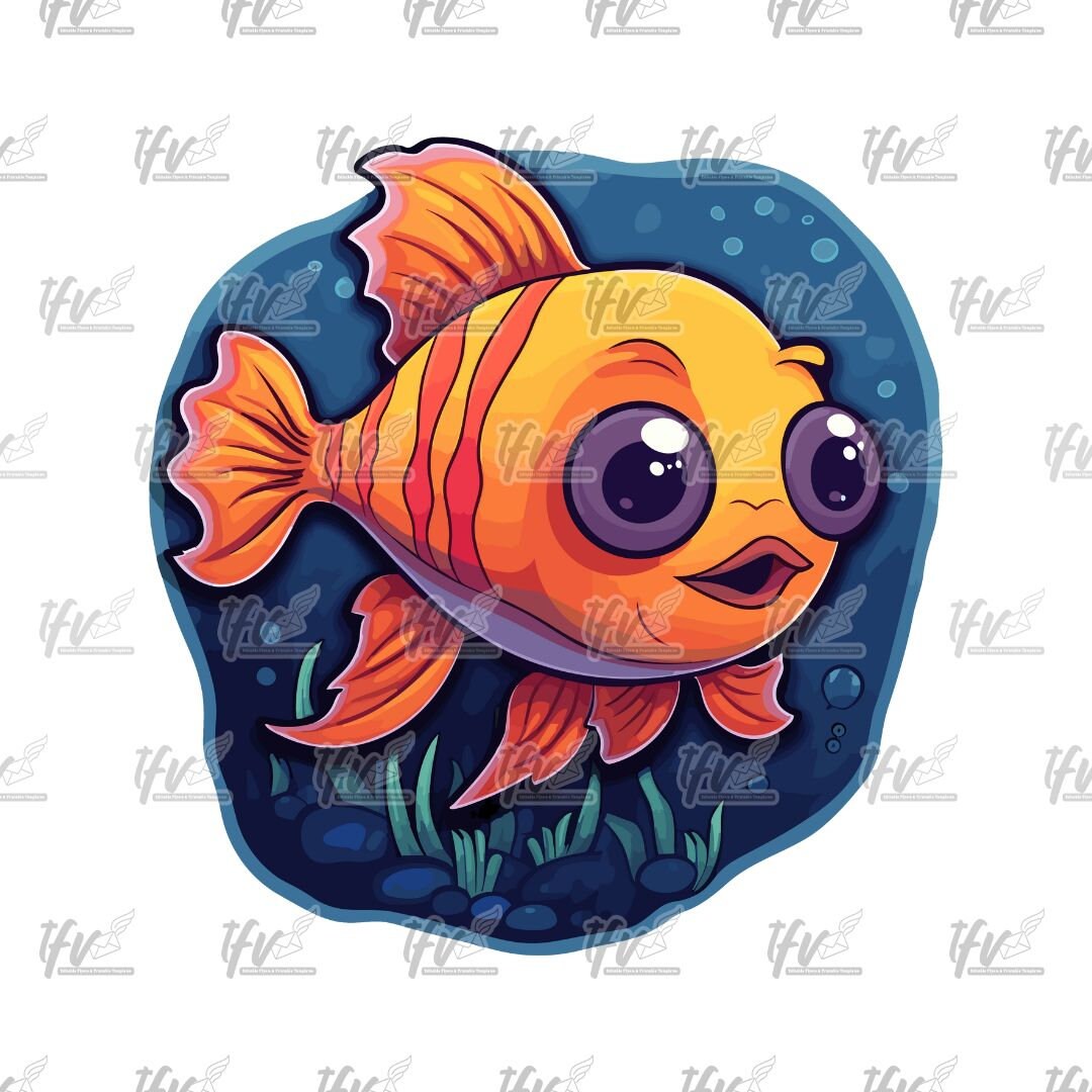 Orange Fish Clip Art