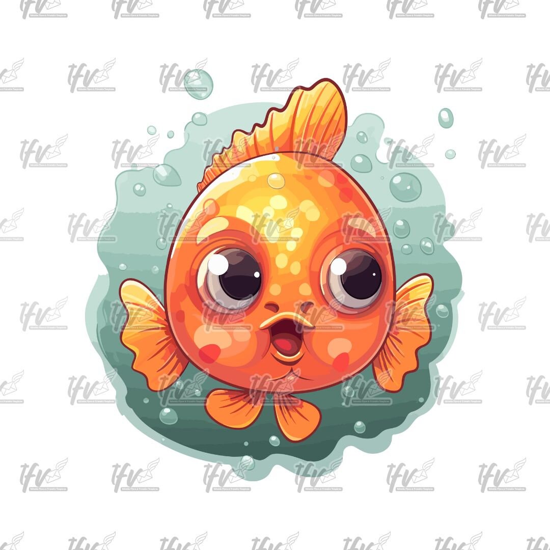 Funny Goldfish Clip Art
