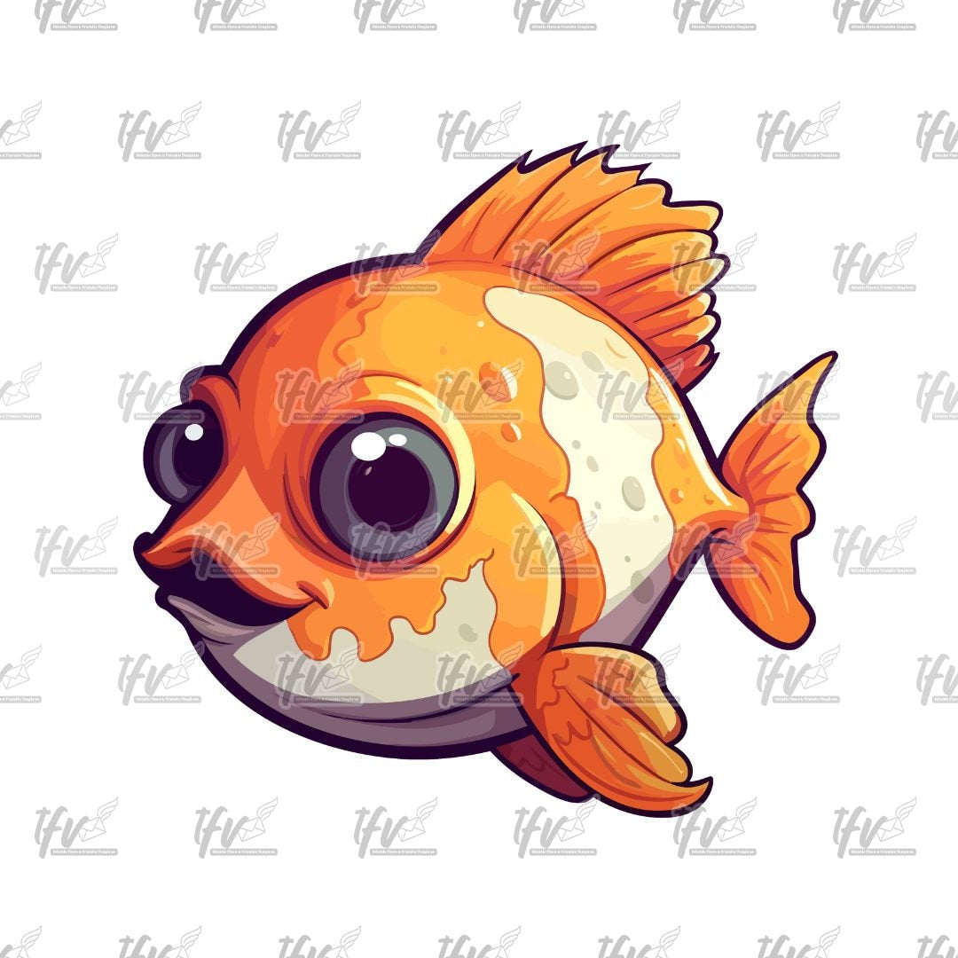 Orange Fish Clip Art