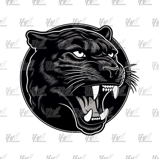 Panther Art, Animal Art, Vector Art, Animal Clip Art, Black Panther, Embroidery Circle, Circle Design, Clipart, Panther Head Clip Art, PNG