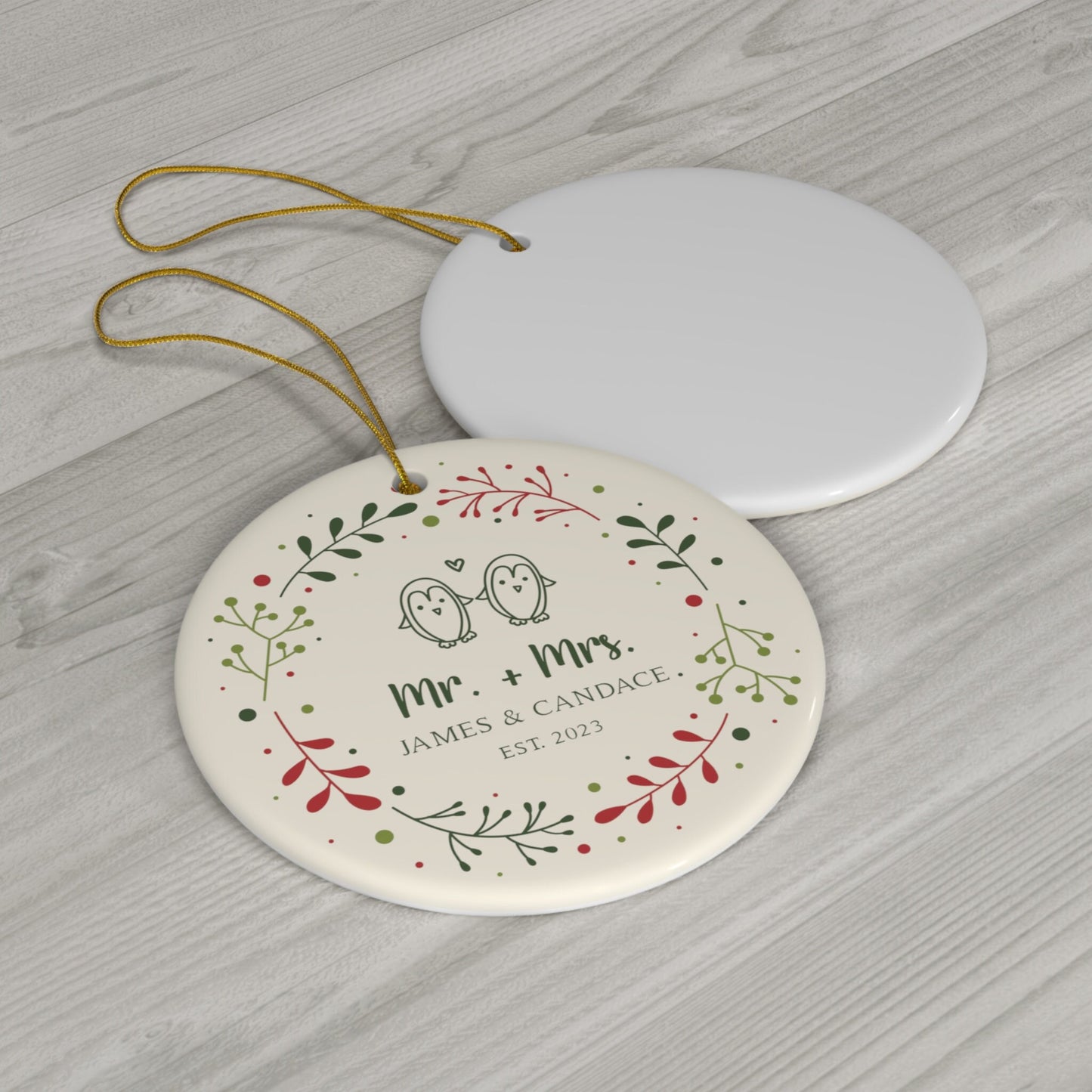 Mr Mrs Christmas, Personalized First Christmas Married Ornament, Mr. and Mrs. Christmas Ornament, Newlywed Christmas, Our First Christmas,