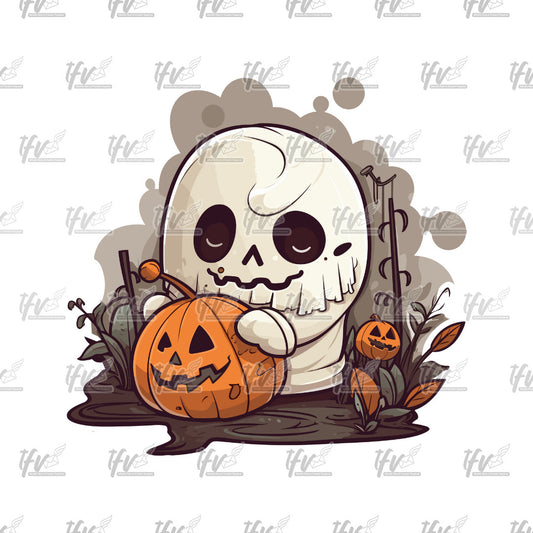 Baby Ghost, Halloween Ghost Clipart, Baby Ghost Clip Art, Halloween PNG, Ghost Vector Art, Ghost Cartoon, Illustration Sublimation, Clip Art