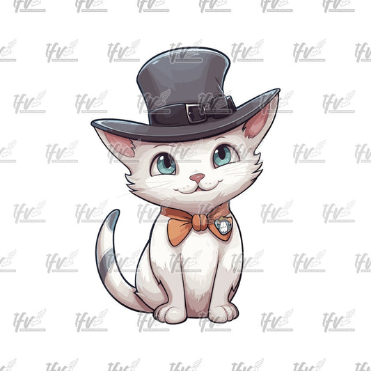 Magic Cat Clipart, Cute Cat Clipart, Halloween Cats, Halloween PNG, Cat Vector Art, Cat Cartoon, Cat Illustration, Sublimation, Clip Art