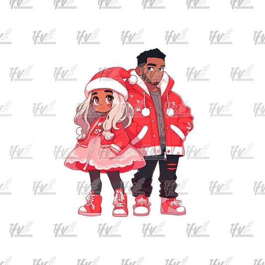 Mrs and Mr Clause Clip Art