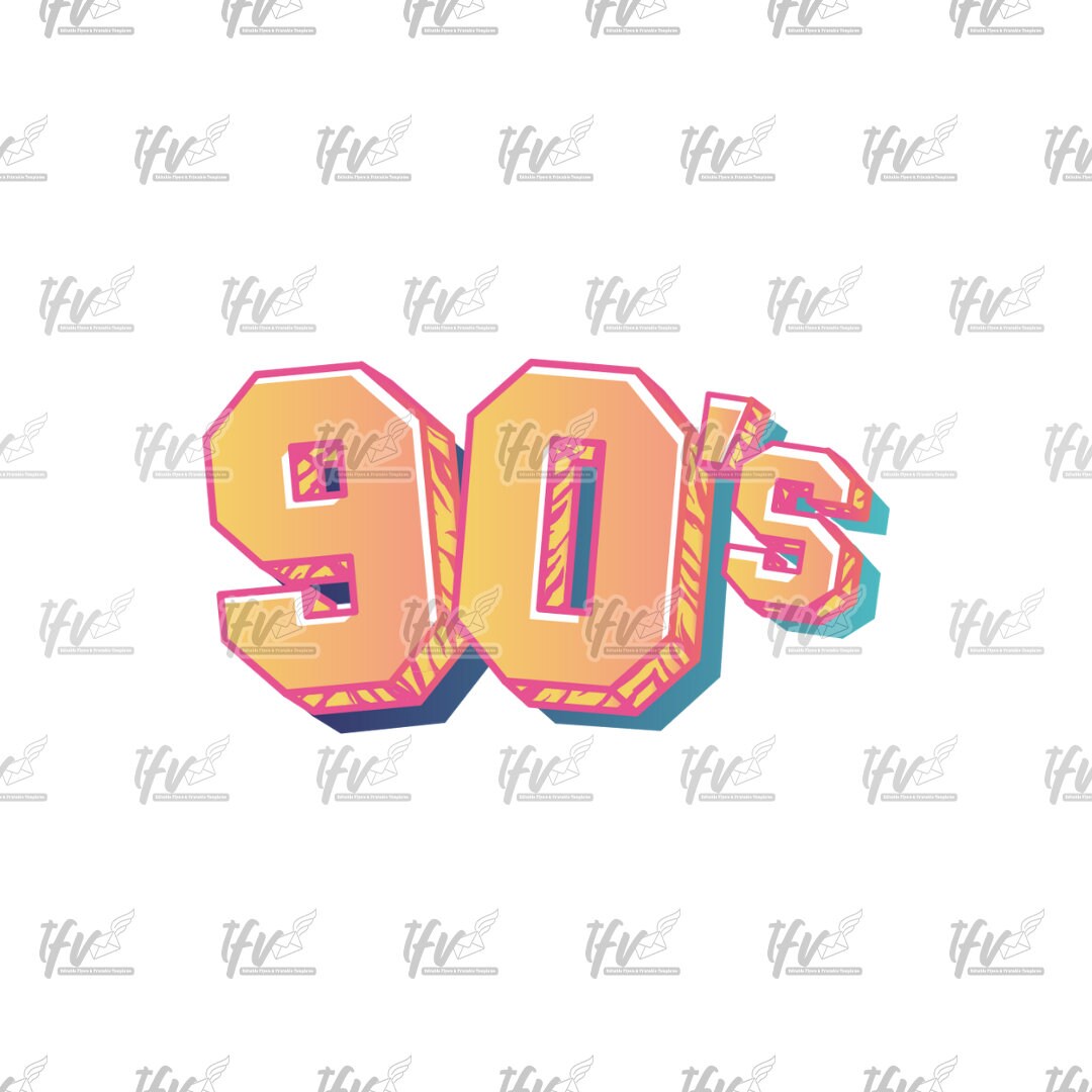 Retro 90s Digits