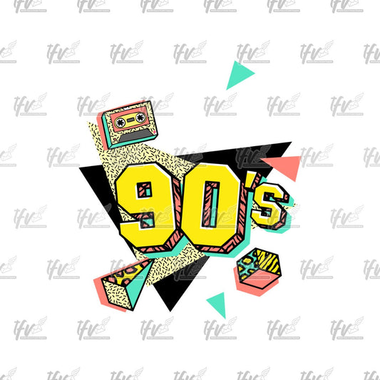 Summer Retro 90s Logo