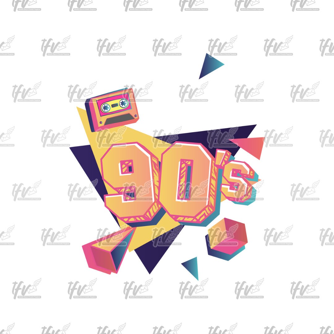 Retro 90s Logo