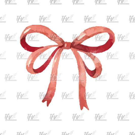 Christmas Clipart, Red Bow Watercolor Vector, Christmas Clip Art, Christmas Décor, Watercolor Christmas Sublimation, Sublimation Designs