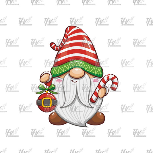 Christmas Gnome, Cute Clipart, Gnome Art, Cute Christmas Clipart, PNG, Vector Art, Cartoon, Christmas Illustration, Sublimation, Clip Art