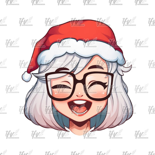 Cute Mrs. Clause, Santa Clause PNG, Vector Art, Cartoon, Woman Clipart, Miss Clause Clipart, Christmas Sublimation, Clip Art, Holiday Design