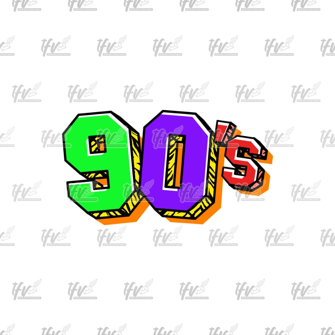 Retro 90s Digits