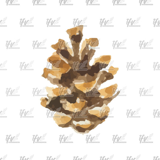 Christmas Clipart, Pinecone Watercolor Vector, Christmas Clip Art, Christmas Décor, Watercolor Christmas Sublimation, Sublimation Designs