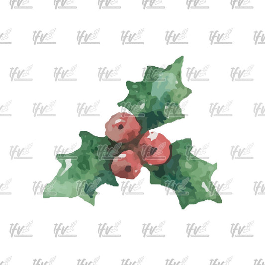 Christmas Clipart, Christmas Holly Watercolor Vector, Christmas Clip Art, Christmas Reef, Christmas Leaves Sublimation, Sublimation Designs