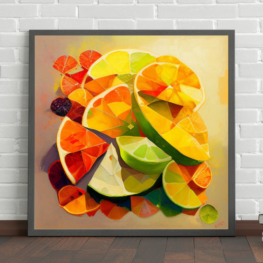 Fruit Watercolor Painting, Digital Print, Abstract Painting, Fruit Painting, Food Art Design, Fresh Produce, Instant Download, Printable Art