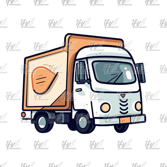 Cargo Truck, Cargo Van Png, Van Png, Truck Png, Truck Driver Png, Truck Driver Sticker Art, Sublimation, Png, Instant Download, Transport