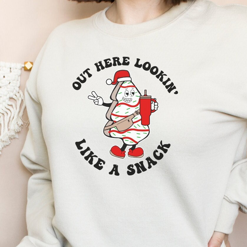 Out Here Lookin Like A Snack Png, Christmas Cake Tree, Cartoon Clip Art, Santa Svg, Christmas Svg, Christmas Clipart, Sublimation Art