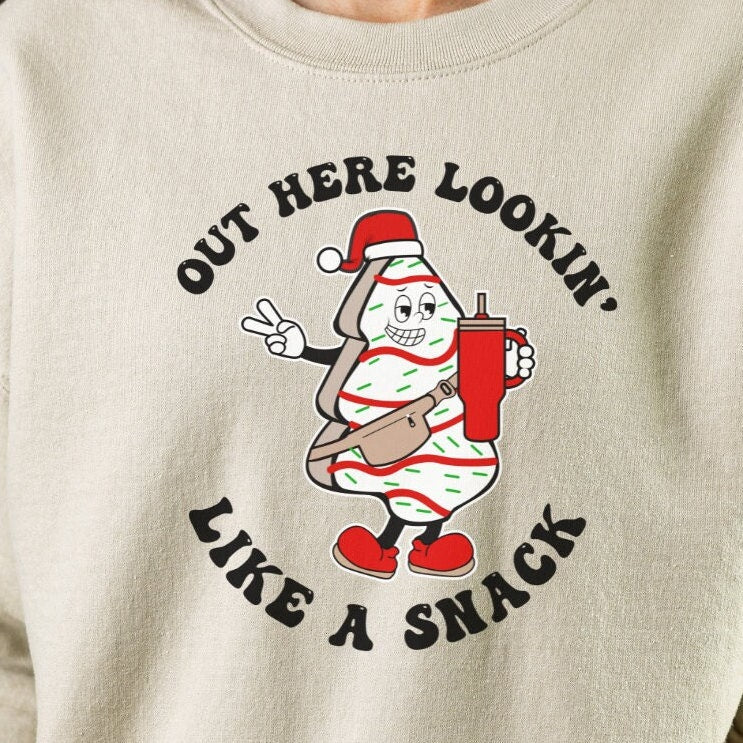 Out Here Lookin Like A Snack Png, Christmas Cake Tree, Cartoon Clip Art, Santa Svg, Christmas Svg, Christmas Clipart, Sublimation Art