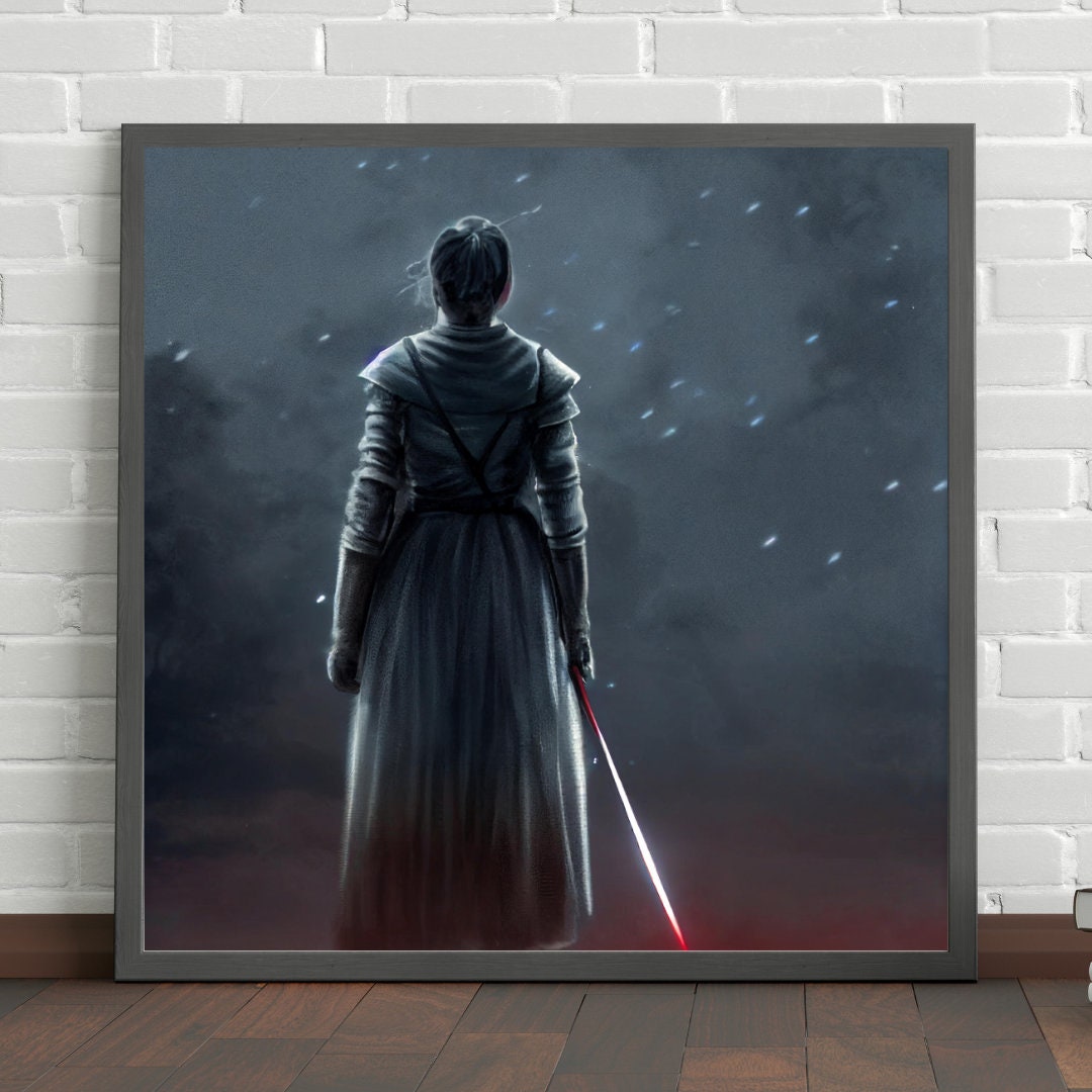 Fantasy Art, Medieval Art, Castle, Magic Art, Mystic, House Stark, Digital Art, Art Print, Instant Download, Fan Art, Ice & Fire, Printable