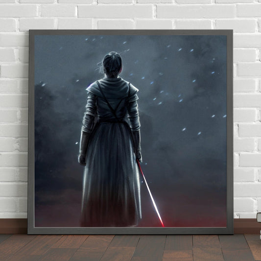 Fantasy Art, Medieval Art, Castle, Magic Art, Mystic, House Stark, Digital Art, Art Print, Instant Download, Fan Art, Ice & Fire, Printable