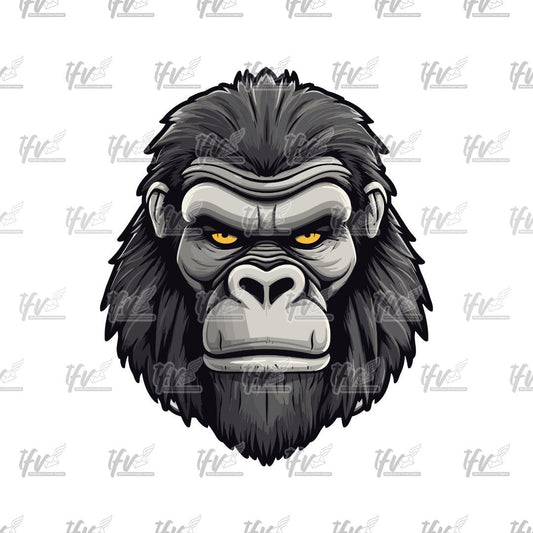 Ape Png, Animal Png, Ape Cartoon, Black Monkey, Gorilla, King Png, Sublimation, Cut File, Illustration, Animation Png, Clipart, Digital Art
