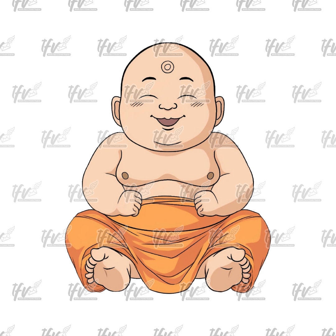 Cute Lil' Buddha Clip Art