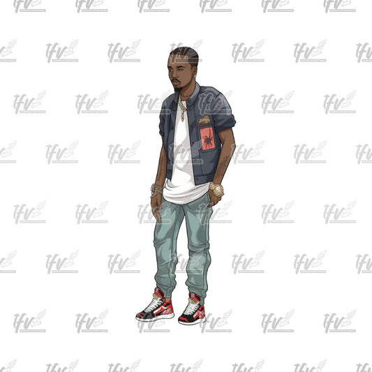 Black Models Png, Hip Hop Png, Wearing Sneakers, Rap Artist, Png, Sublimation, Cut File, Illustration, Animation, Png, Clipart, Digital Art