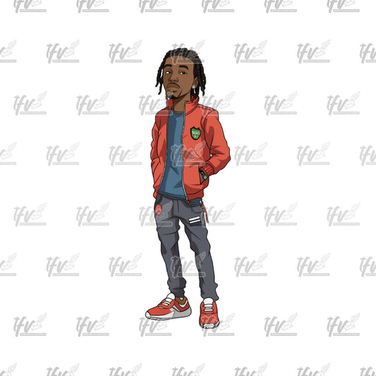 Thriller Png, Hip Hop Png, Black Man Cartoon, Rap Artist, Png, Sublimation, Cut File, Illustration, Animation Png, Clipart, Digital Art