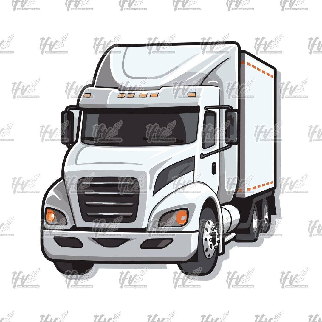 Trucker Clip Art, Trucker Png, Truck Driver Png, Semi Truck Clip Art, Transit Clip Art, Sublimation Art, Cut File, Truck Png, Cartoon