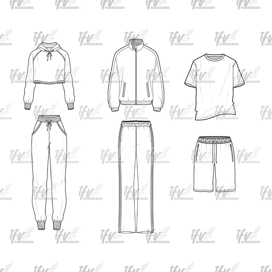Apparel Mockup Vector Bundle