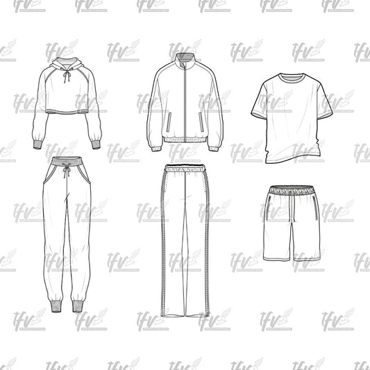 Apparel Mockup Vector Bundle
