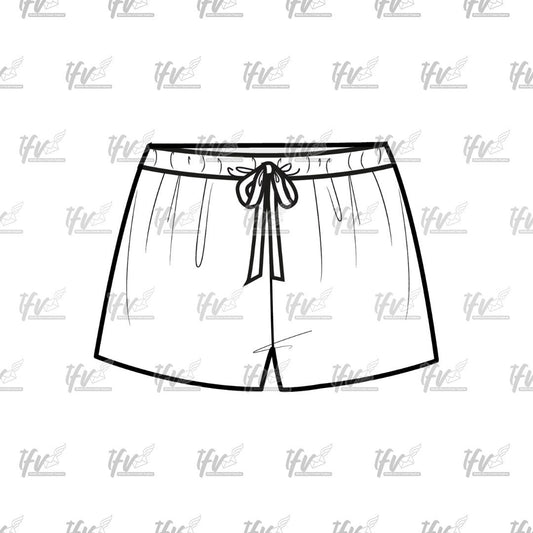 Shorts Mockup, Swim Trunks Mockup, Apparel Mockup, Vector Illustration, Technical Drawing, Tech Pack, Procreate Files, Digital Fashion Art