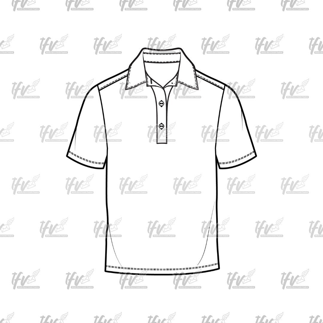 Apparel Mockup - Polo T Shirt