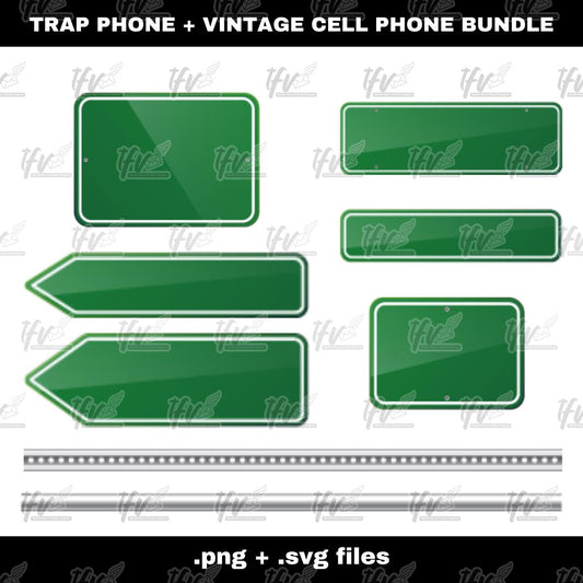 Road Sign Svg, Street Sign Png Bundle Digital Asset