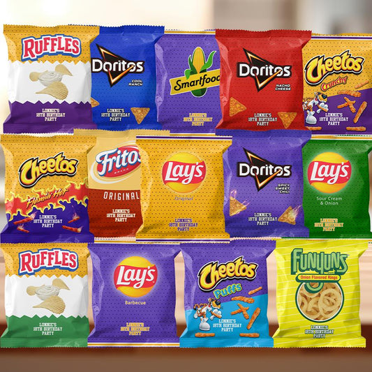 Lakers Birthday Chip Snack Bags Set Editable Template